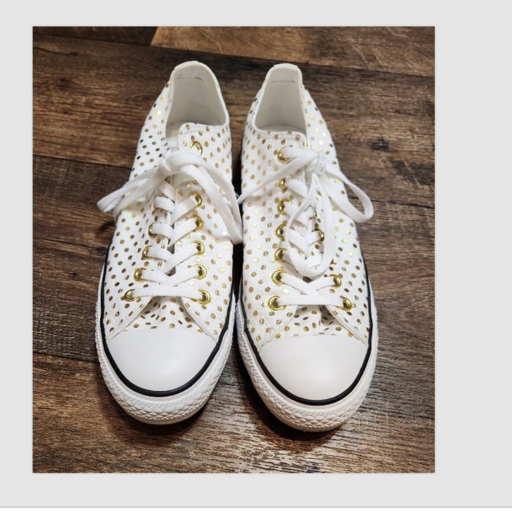 Converse CTAS Polka Dot Low Top Sneakers Shoes - Picture 6 of 12
